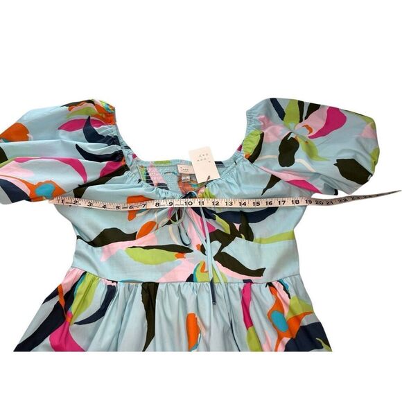 NWT A New Day floral puff sleeve cotton dress - M - Picture 7 of 10